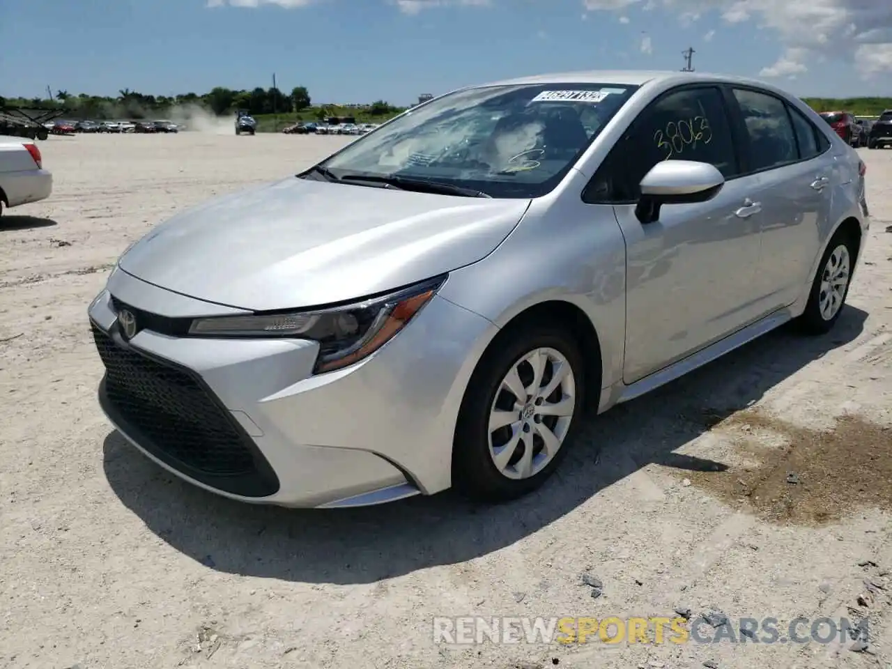 2 Photograph of a damaged car JTDEPRAE0LJ088904 TOYOTA COROLLA 2020