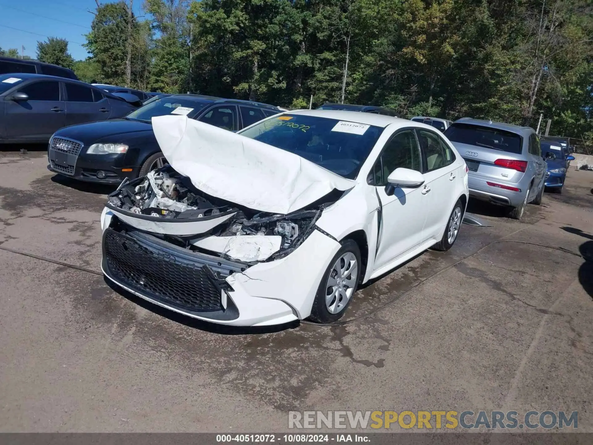 2 Photograph of a damaged car JTDEPRAE0LJ092757 TOYOTA COROLLA 2020
