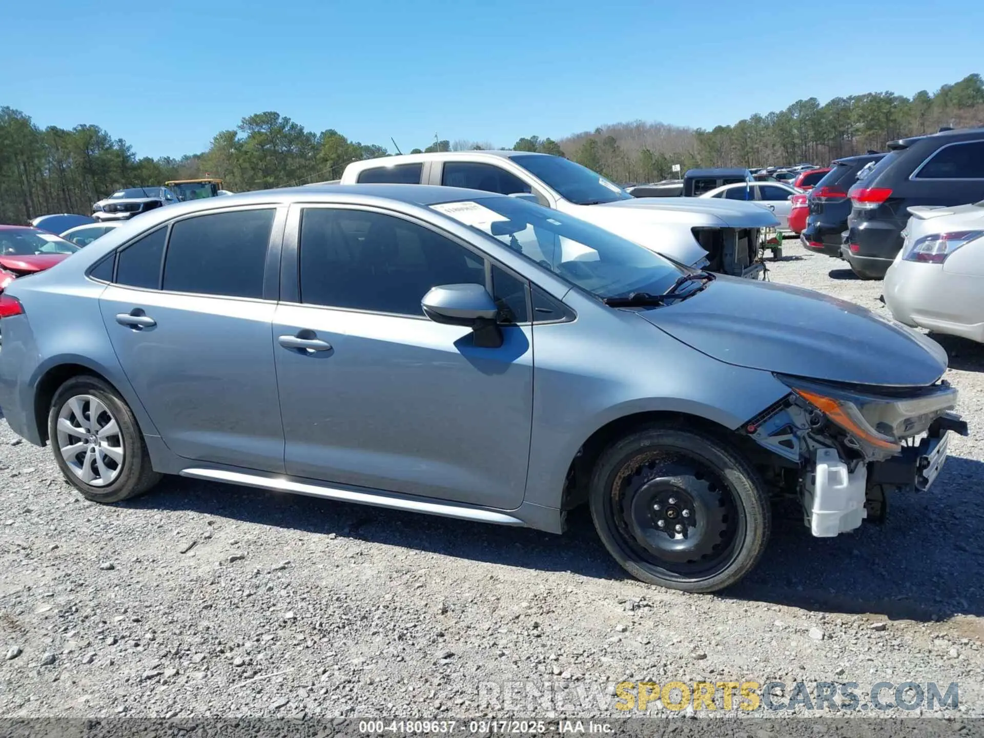 13 Photograph of a damaged car JTDEPRAE0LJ095741 TOYOTA COROLLA 2020