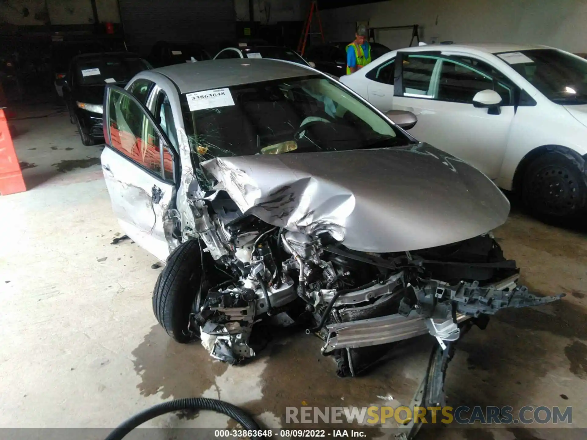 1 Photograph of a damaged car JTDEPRAE0LJ097019 TOYOTA COROLLA 2020