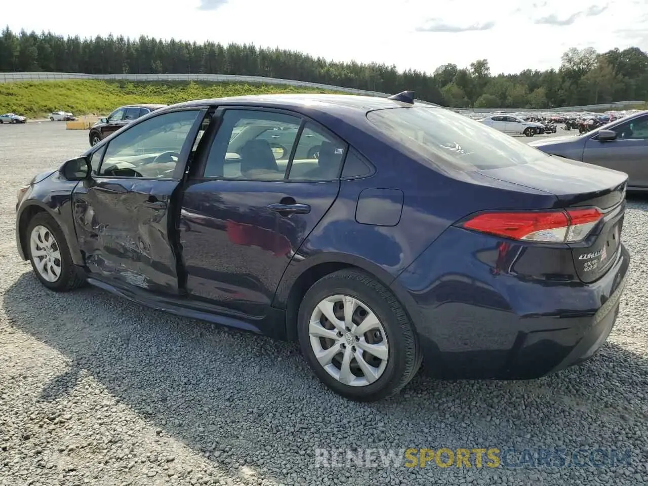 2 Photograph of a damaged car JTDEPRAE0LJ100453 TOYOTA COROLLA 2020
