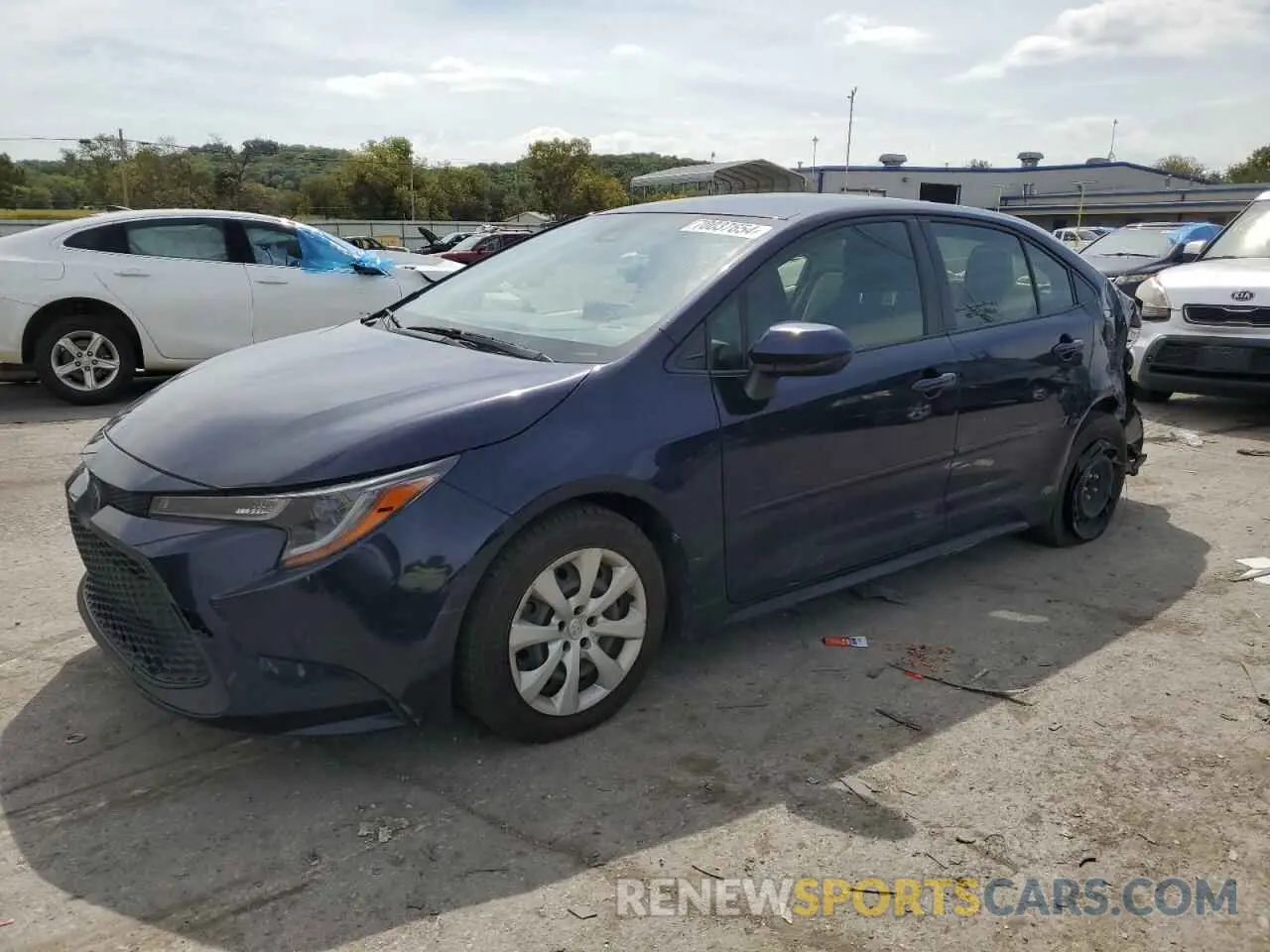 1 Photograph of a damaged car JTDEPRAE0LJ100615 TOYOTA COROLLA 2020