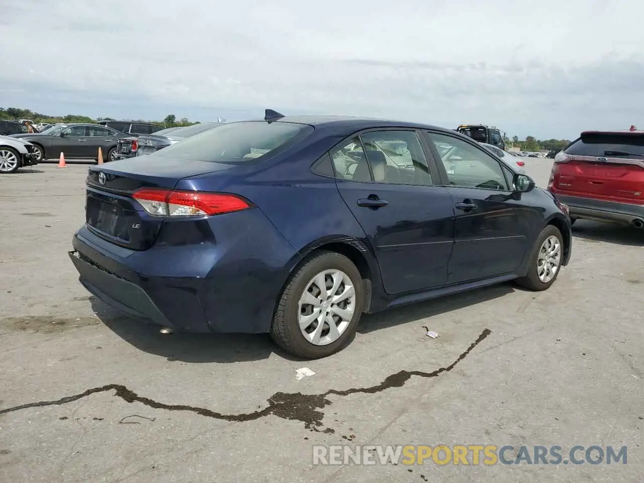 3 Photograph of a damaged car JTDEPRAE0LJ100615 TOYOTA COROLLA 2020