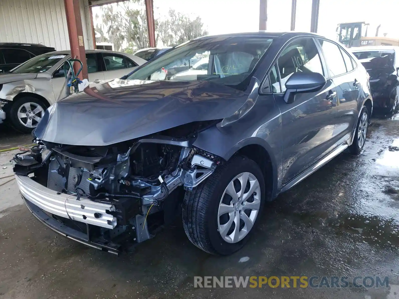 2 Photograph of a damaged car JTDEPRAE0LJ102199 TOYOTA COROLLA 2020