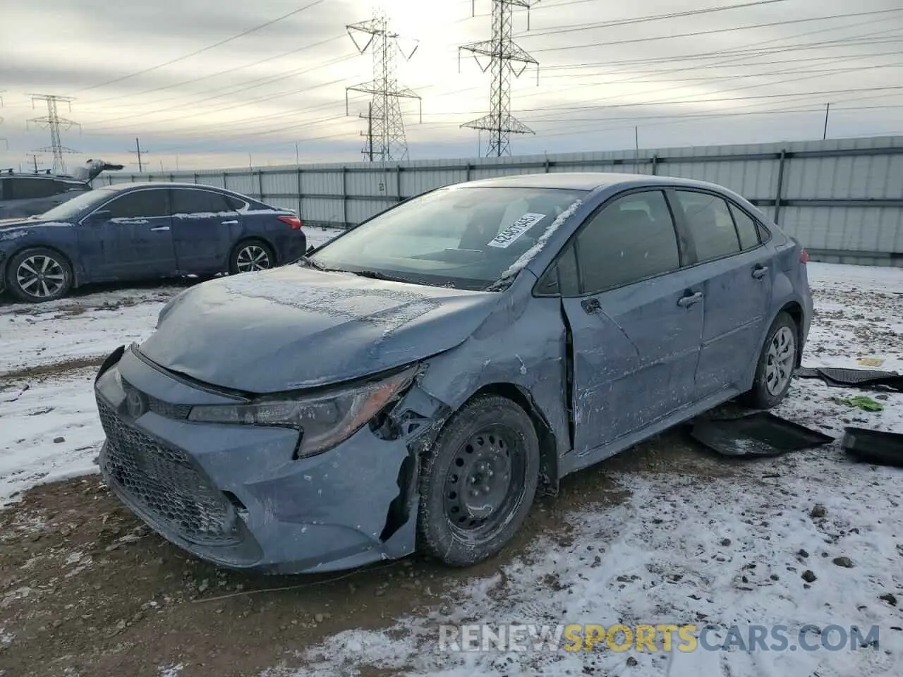 1 Photograph of a damaged car JTDEPRAE0LJ102901 TOYOTA COROLLA 2020