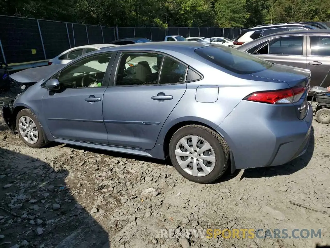 2 Photograph of a damaged car JTDEPRAE0LJ104454 TOYOTA COROLLA 2020