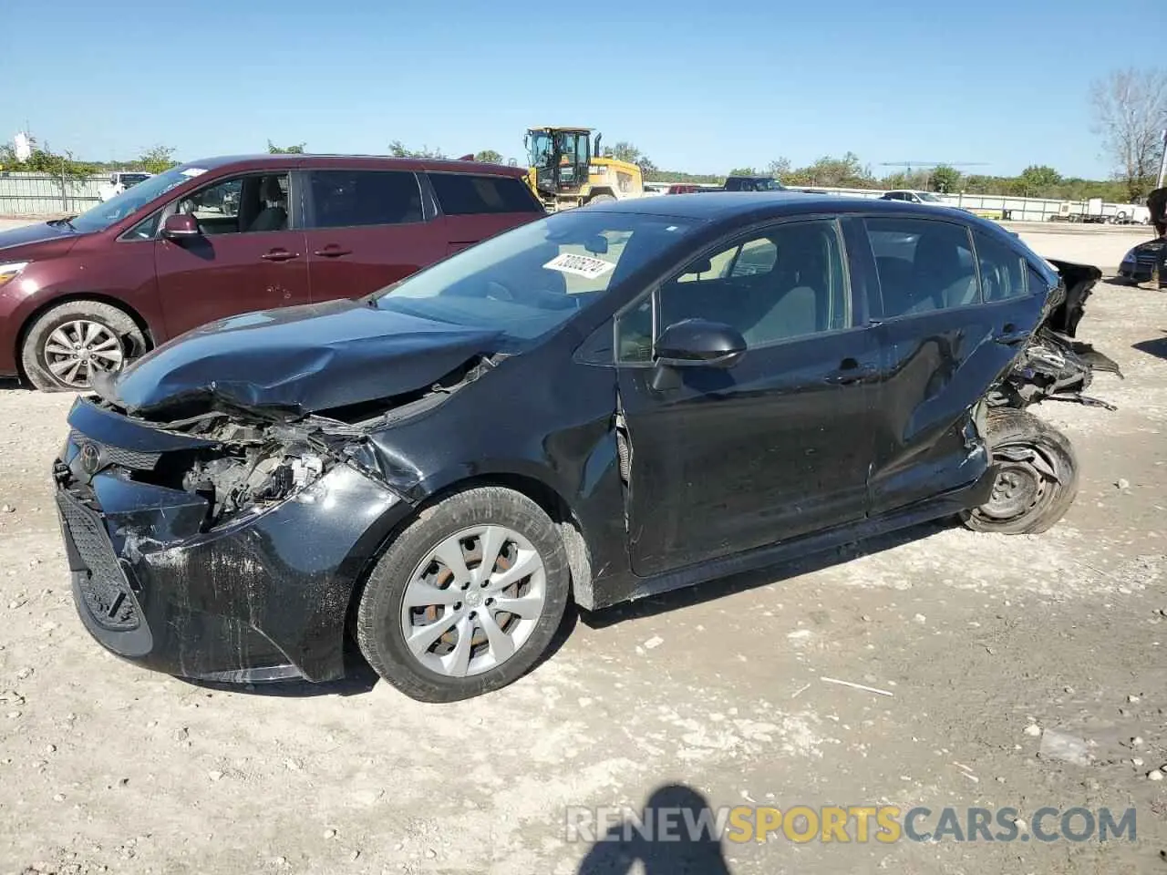 1 Photograph of a damaged car JTDEPRAE0LJ104938 TOYOTA COROLLA 2020