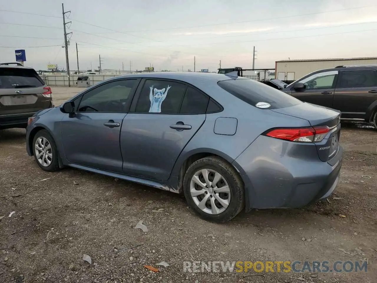 2 Photograph of a damaged car JTDEPRAE0LJ106348 TOYOTA COROLLA 2020