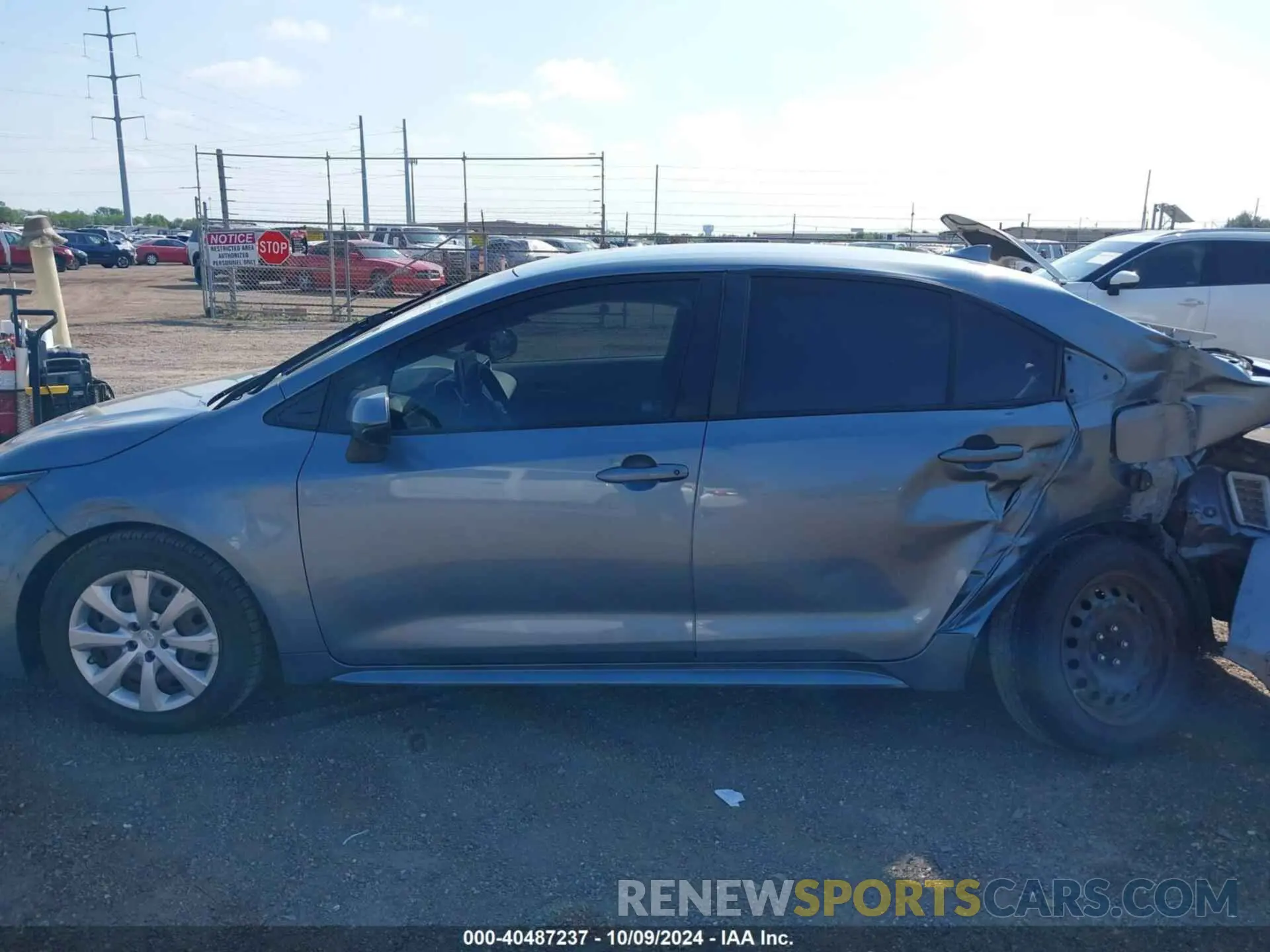 15 Photograph of a damaged car JTDEPRAE0LJ107032 TOYOTA COROLLA 2020