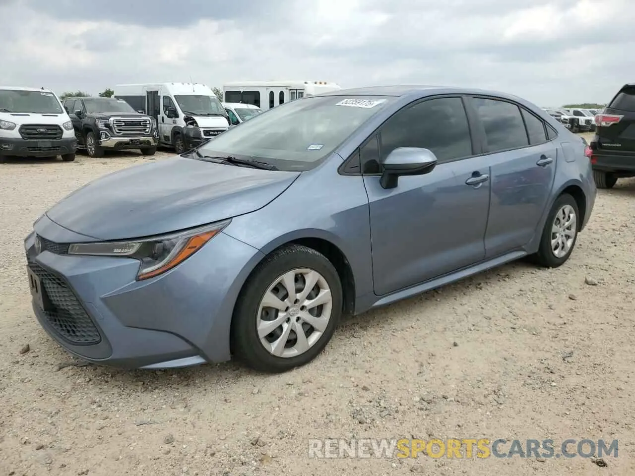1 Photograph of a damaged car JTDEPRAE0LJ115843 TOYOTA COROLLA 2020