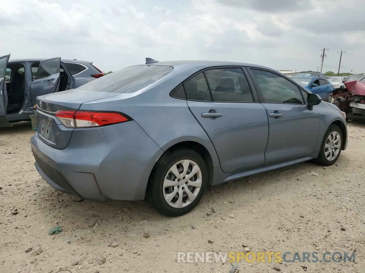 3 Photograph of a damaged car JTDEPRAE0LJ115843 TOYOTA COROLLA 2020