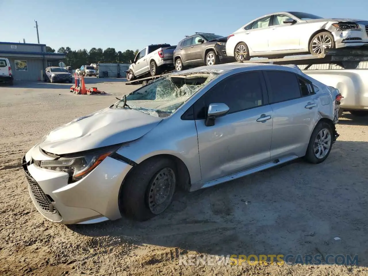 1 Photograph of a damaged car JTDEPRAE0LJ116734 TOYOTA COROLLA 2020