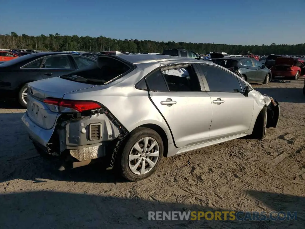 3 Photograph of a damaged car JTDEPRAE0LJ116734 TOYOTA COROLLA 2020