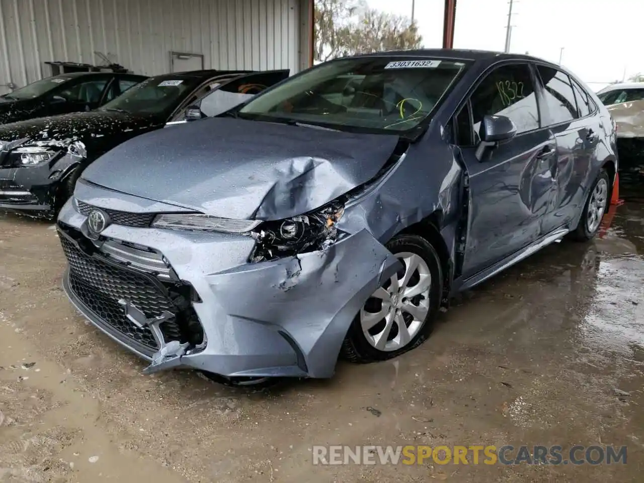 2 Photograph of a damaged car JTDEPRAE0LJ116846 TOYOTA COROLLA 2020