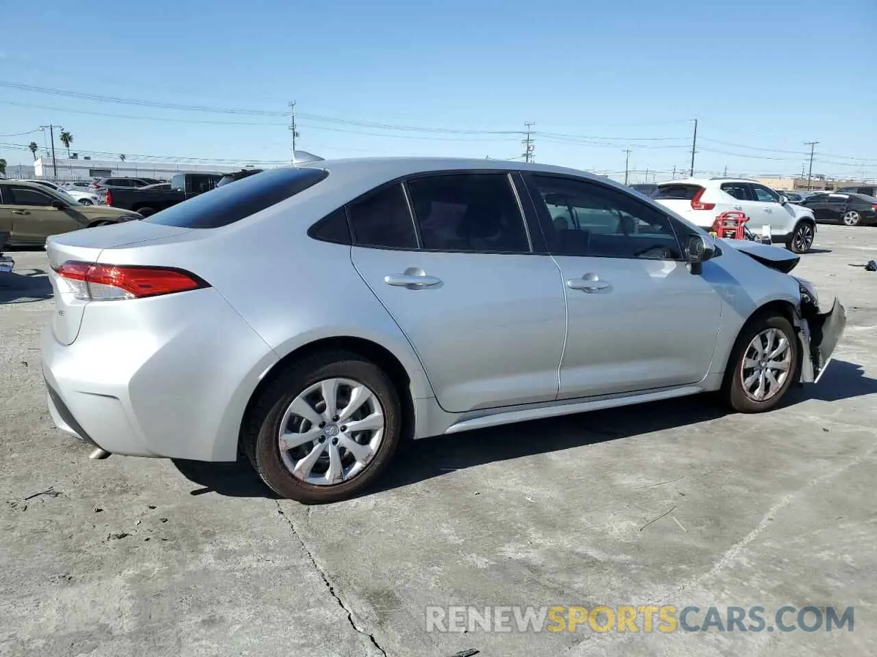 3 Photograph of a damaged car JTDEPRAE1LJ003410 TOYOTA COROLLA 2020
