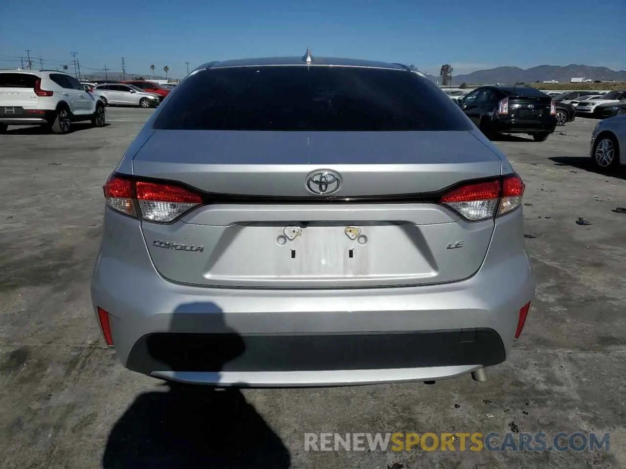 6 Photograph of a damaged car JTDEPRAE1LJ003410 TOYOTA COROLLA 2020