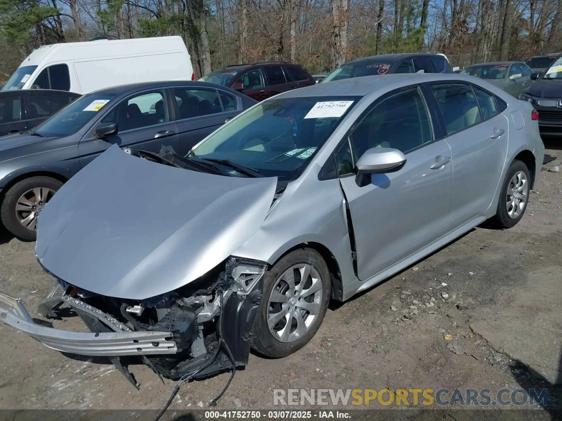 2 Photograph of a damaged car JTDEPRAE1LJ005304 TOYOTA COROLLA 2020