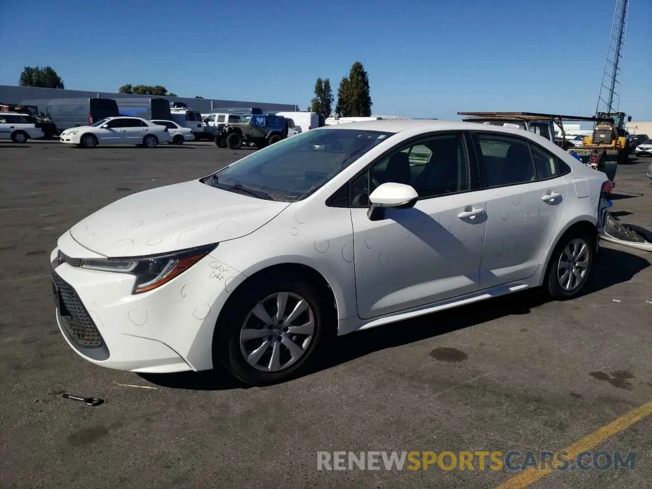 1 Photograph of a damaged car JTDEPRAE1LJ006422 TOYOTA COROLLA 2020