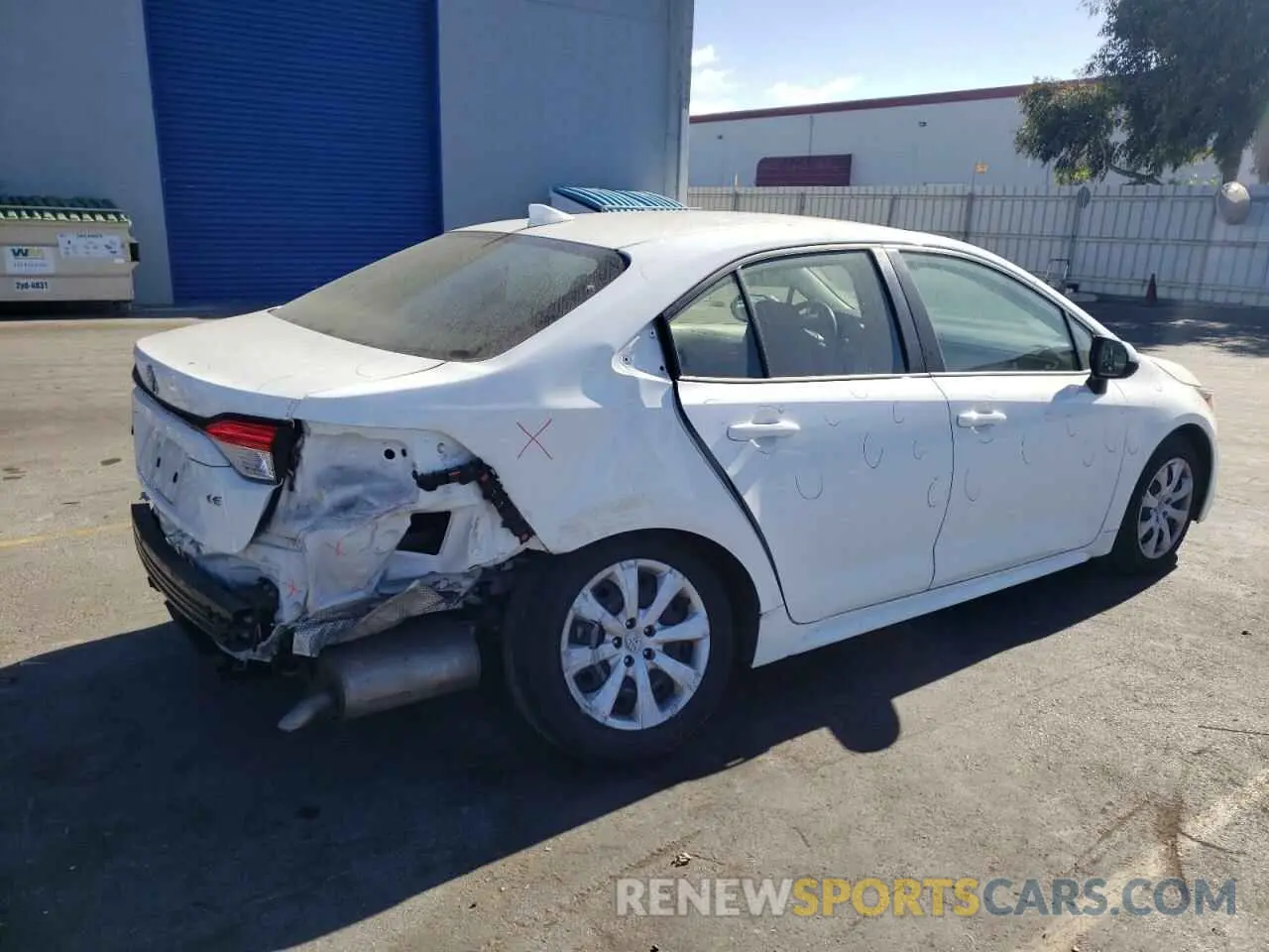 3 Photograph of a damaged car JTDEPRAE1LJ006422 TOYOTA COROLLA 2020