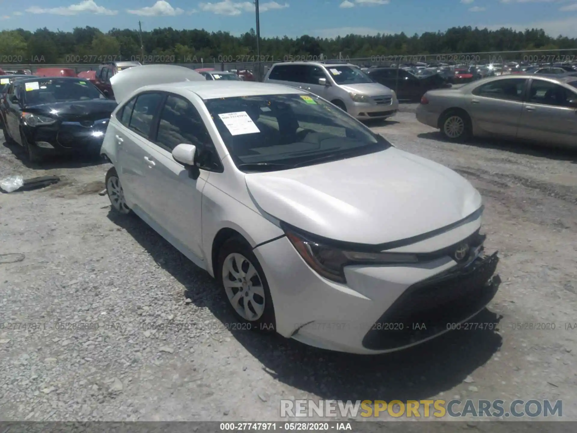 1 Photograph of a damaged car JTDEPRAE1LJ007277 TOYOTA COROLLA 2020