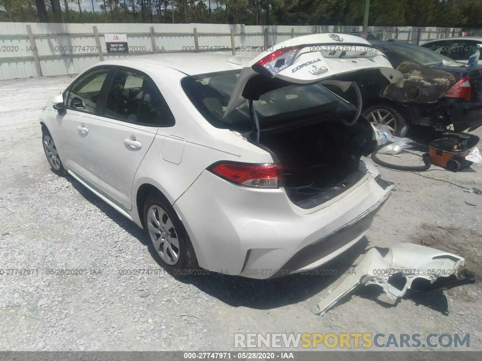 3 Photograph of a damaged car JTDEPRAE1LJ007277 TOYOTA COROLLA 2020