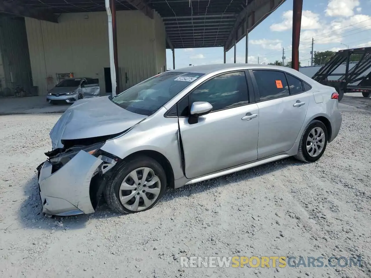 1 Photograph of a damaged car JTDEPRAE1LJ008056 TOYOTA COROLLA 2020