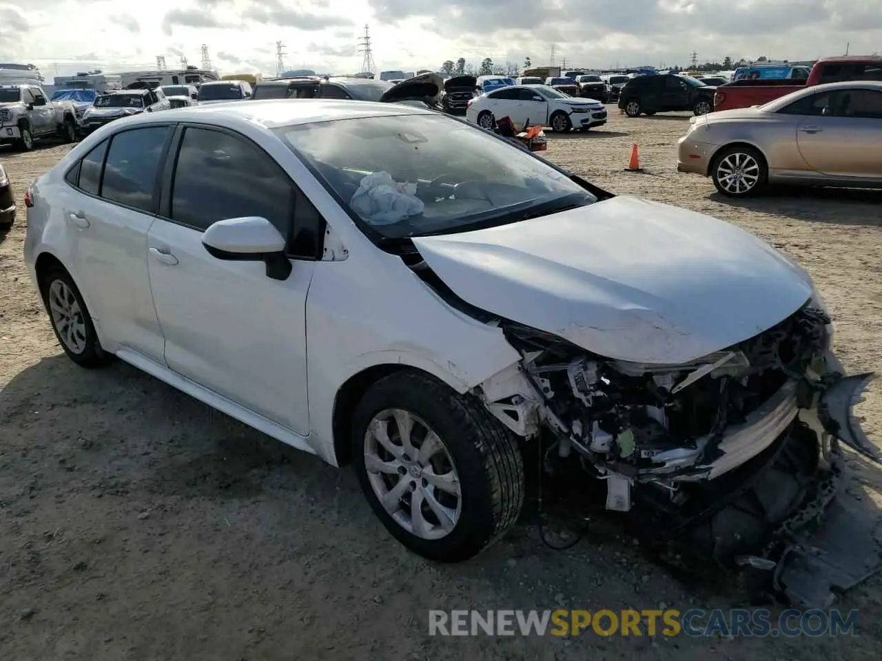 4 Photograph of a damaged car JTDEPRAE1LJ011992 TOYOTA COROLLA 2020