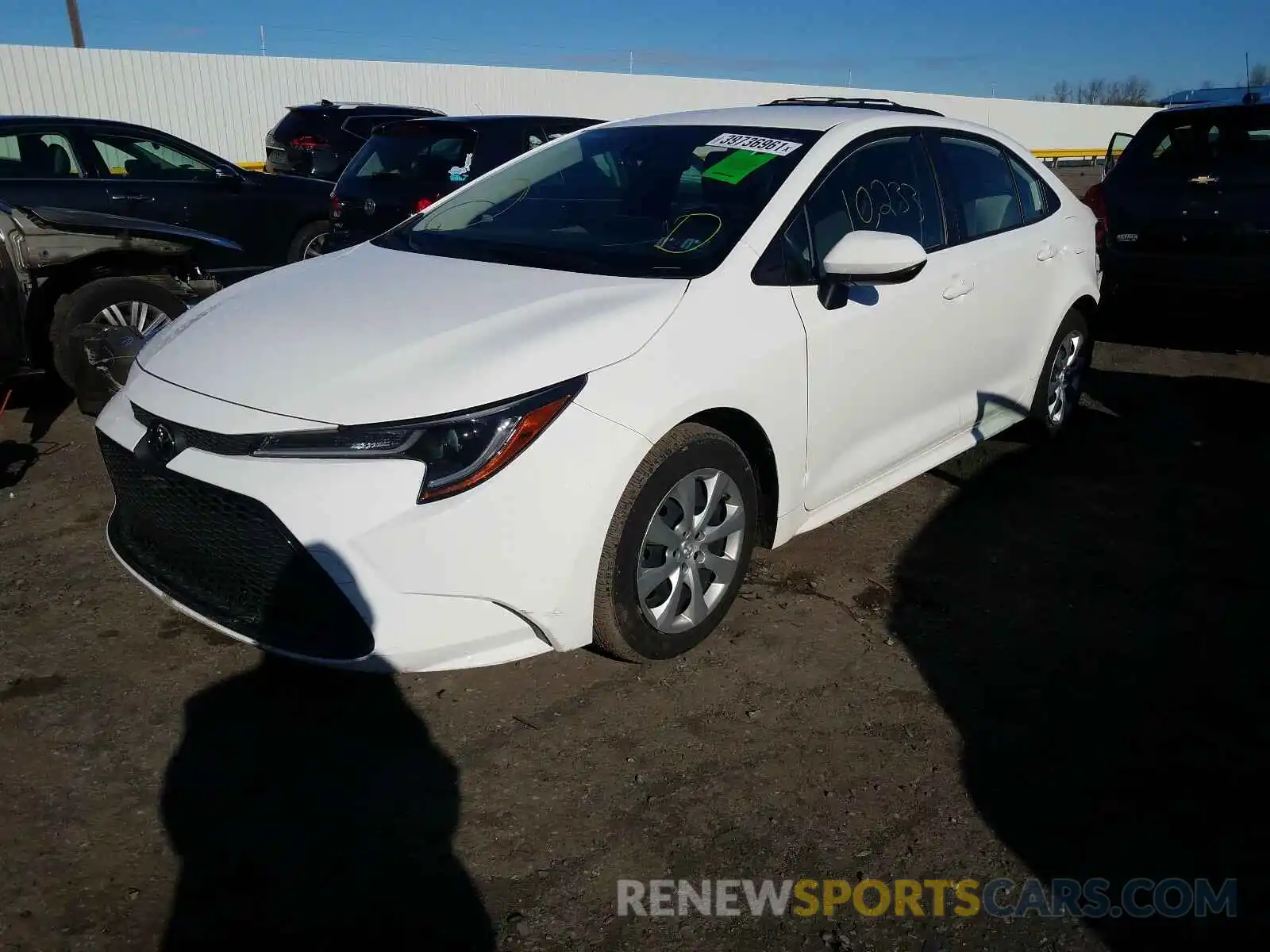 2 Photograph of a damaged car JTDEPRAE1LJ012737 TOYOTA COROLLA 2020