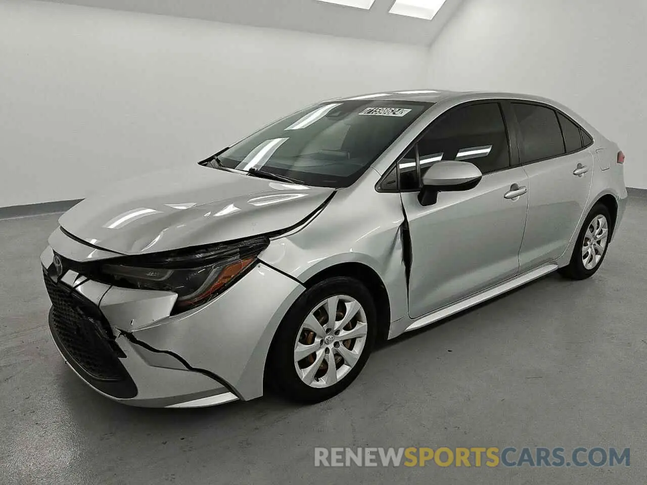 1 Photograph of a damaged car JTDEPRAE1LJ015511 TOYOTA COROLLA 2020