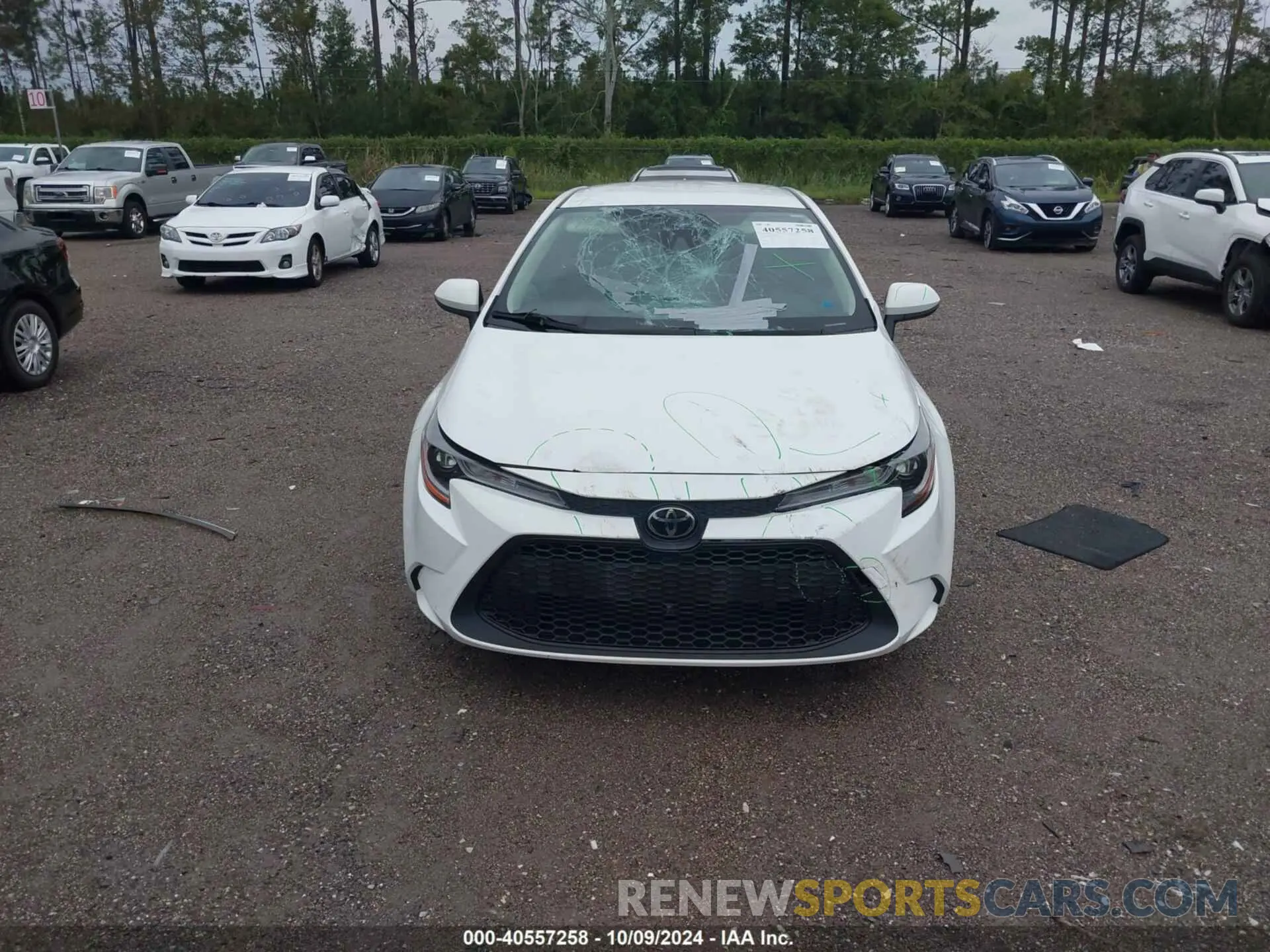 12 Photograph of a damaged car JTDEPRAE1LJ016349 TOYOTA COROLLA 2020