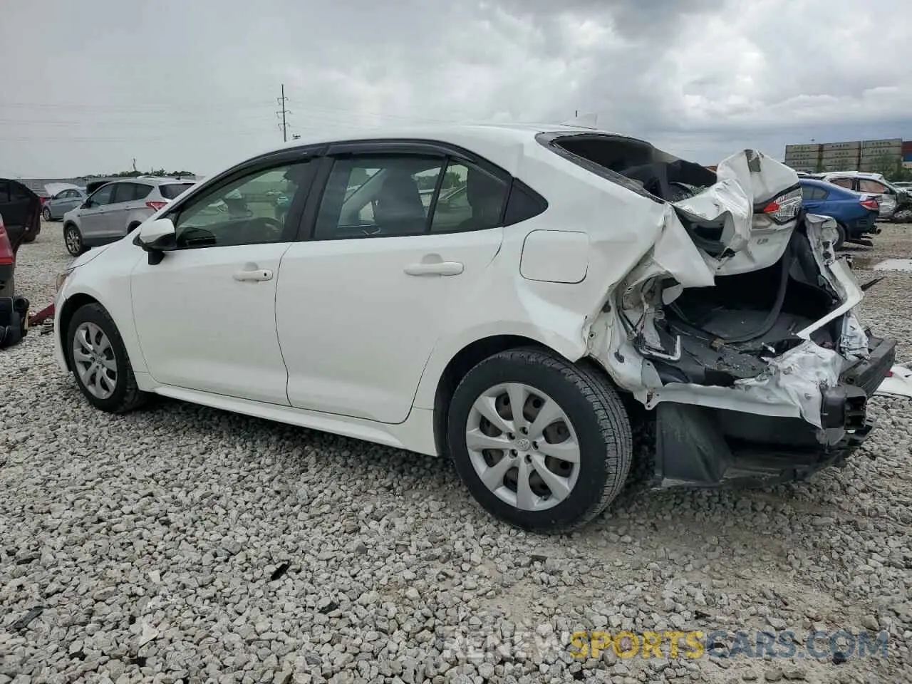 2 Photograph of a damaged car JTDEPRAE1LJ022412 TOYOTA COROLLA 2020