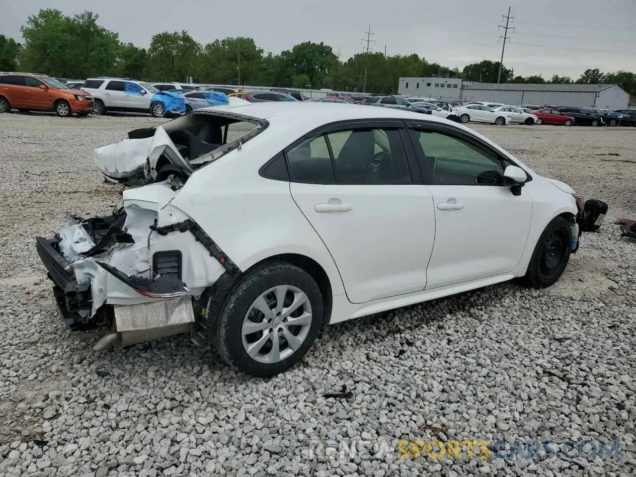 3 Photograph of a damaged car JTDEPRAE1LJ022412 TOYOTA COROLLA 2020