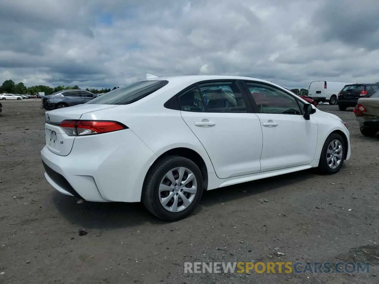 3 Photograph of a damaged car JTDEPRAE1LJ024743 TOYOTA COROLLA 2020