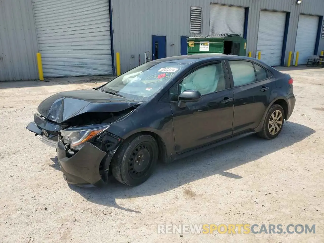 1 Photograph of a damaged car JTDEPRAE1LJ026153 TOYOTA COROLLA 2020