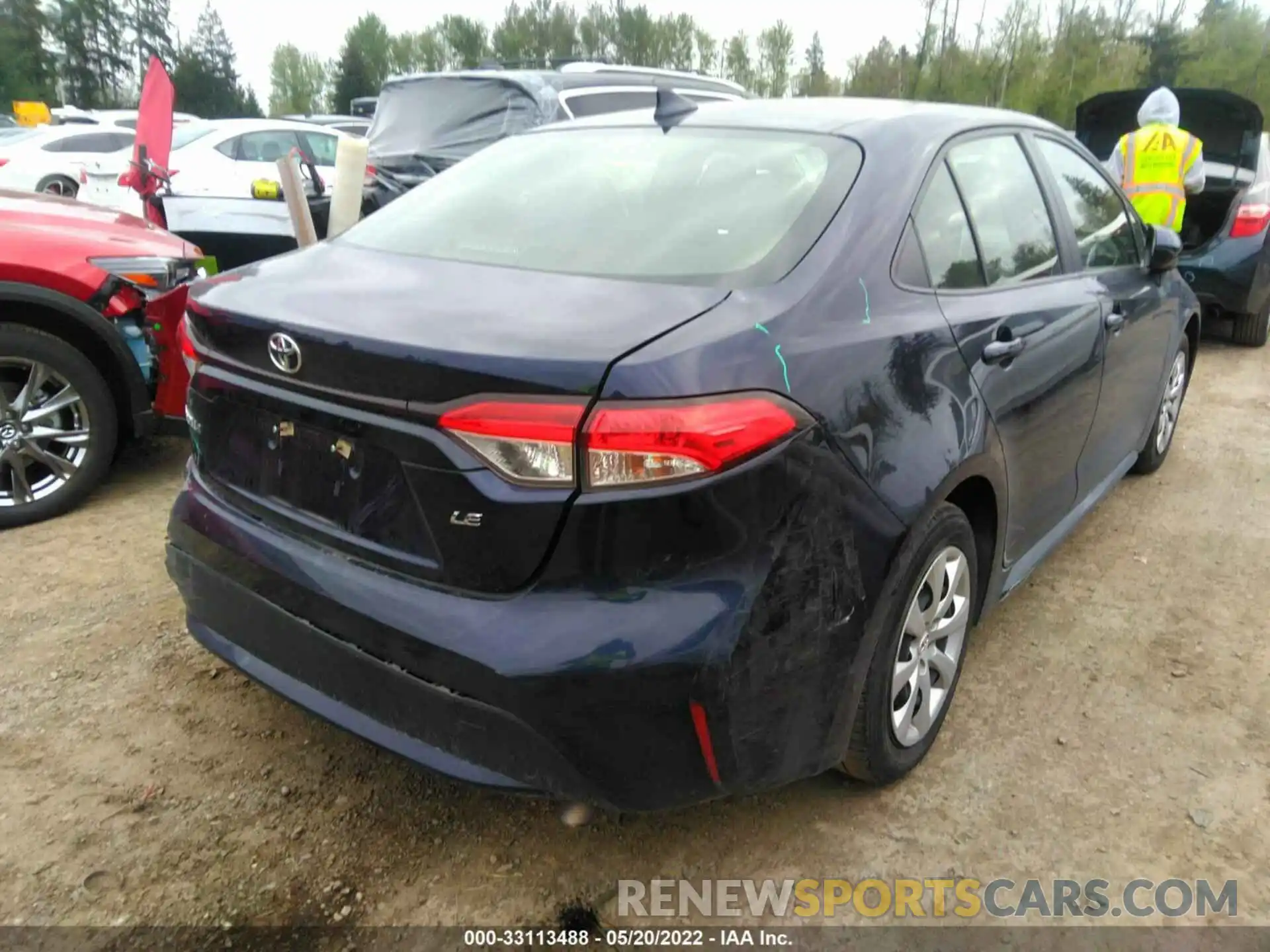 4 Photograph of a damaged car JTDEPRAE1LJ028243 TOYOTA COROLLA 2020