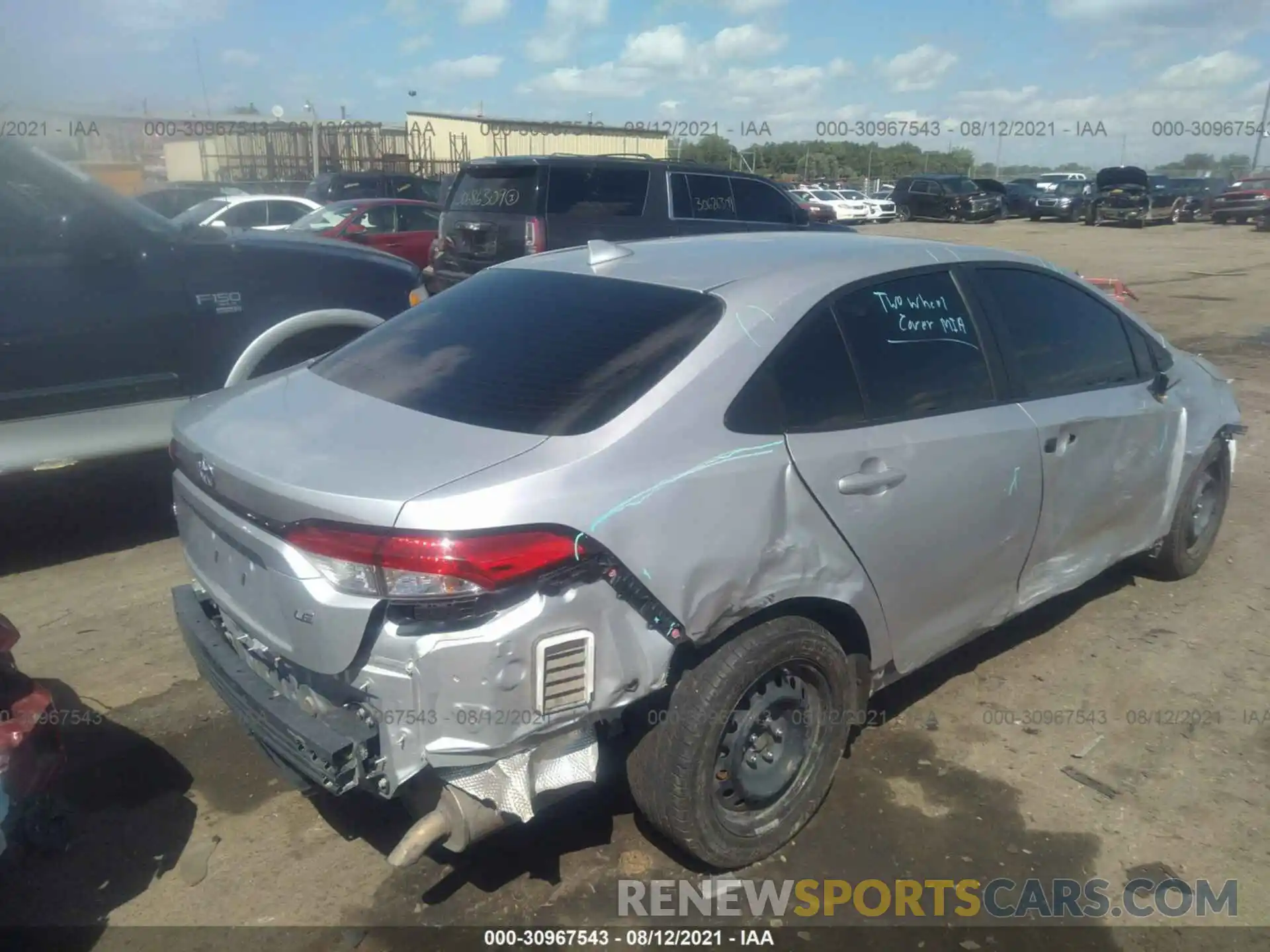 6 Photograph of a damaged car JTDEPRAE1LJ030672 TOYOTA COROLLA 2020