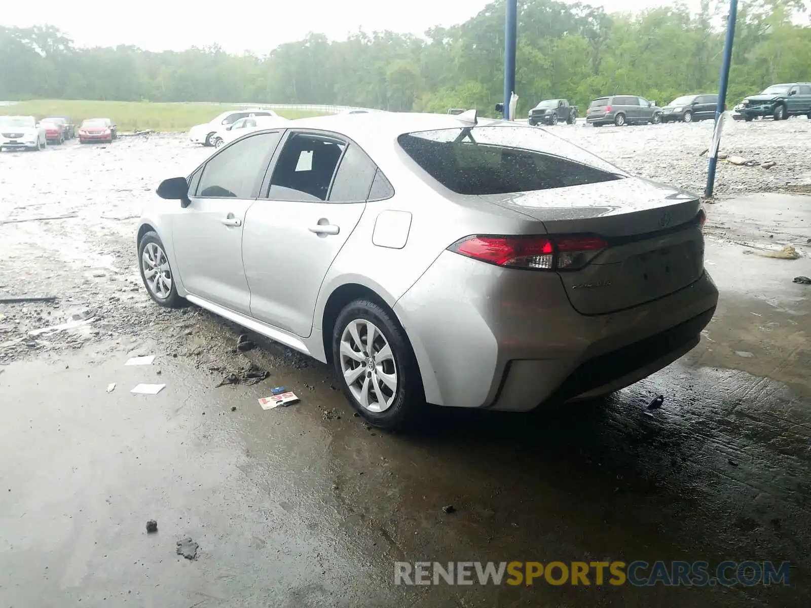 3 Photograph of a damaged car JTDEPRAE1LJ031160 TOYOTA COROLLA 2020