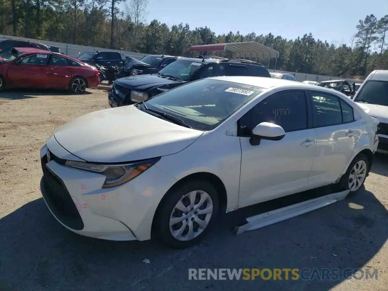 2 Photograph of a damaged car JTDEPRAE1LJ033717 TOYOTA COROLLA 2020