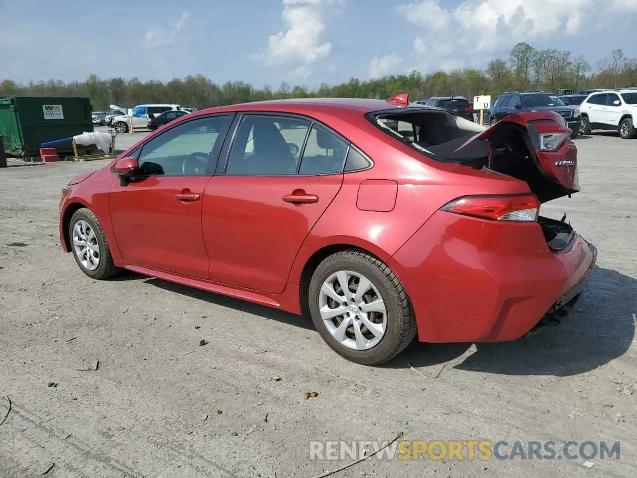 2 Photograph of a damaged car JTDEPRAE1LJ033846 TOYOTA COROLLA 2020