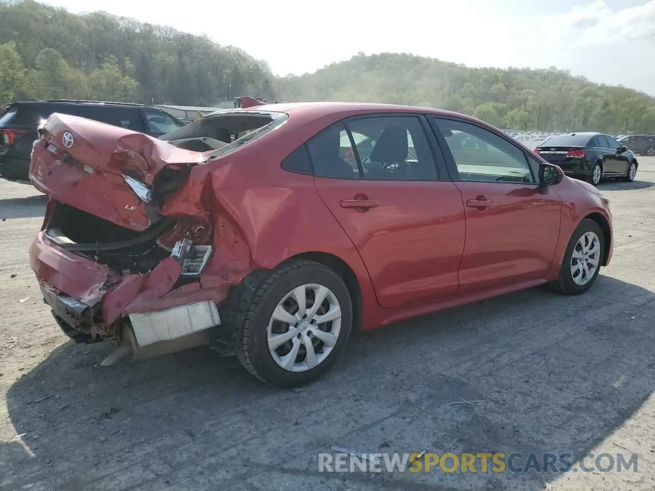 3 Photograph of a damaged car JTDEPRAE1LJ033846 TOYOTA COROLLA 2020