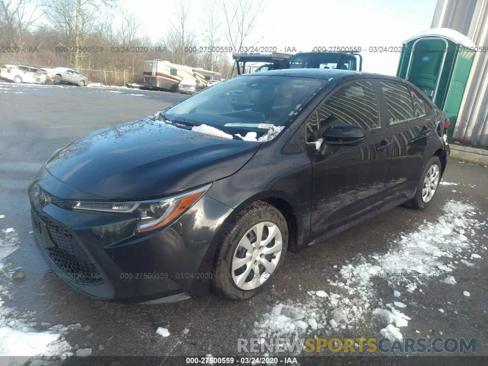 2 Photograph of a damaged car JTDEPRAE1LJ037671 TOYOTA COROLLA 2020