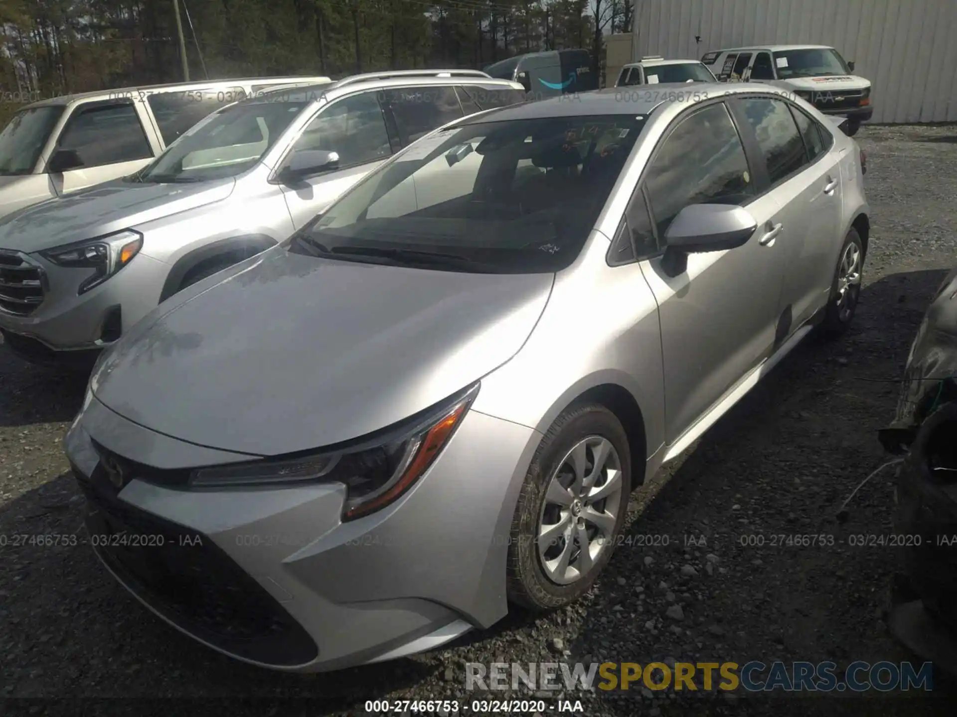 2 Photograph of a damaged car JTDEPRAE1LJ038142 TOYOTA COROLLA 2020