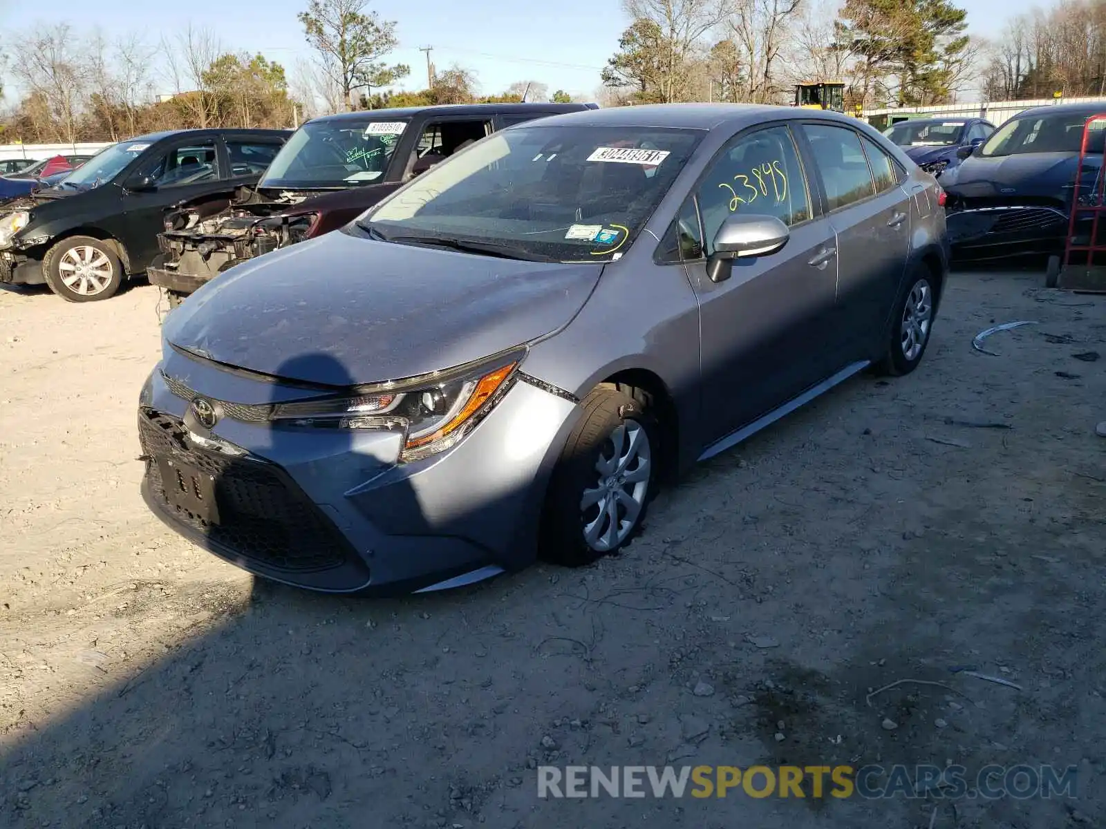 2 Photograph of a damaged car JTDEPRAE1LJ038500 TOYOTA COROLLA 2020