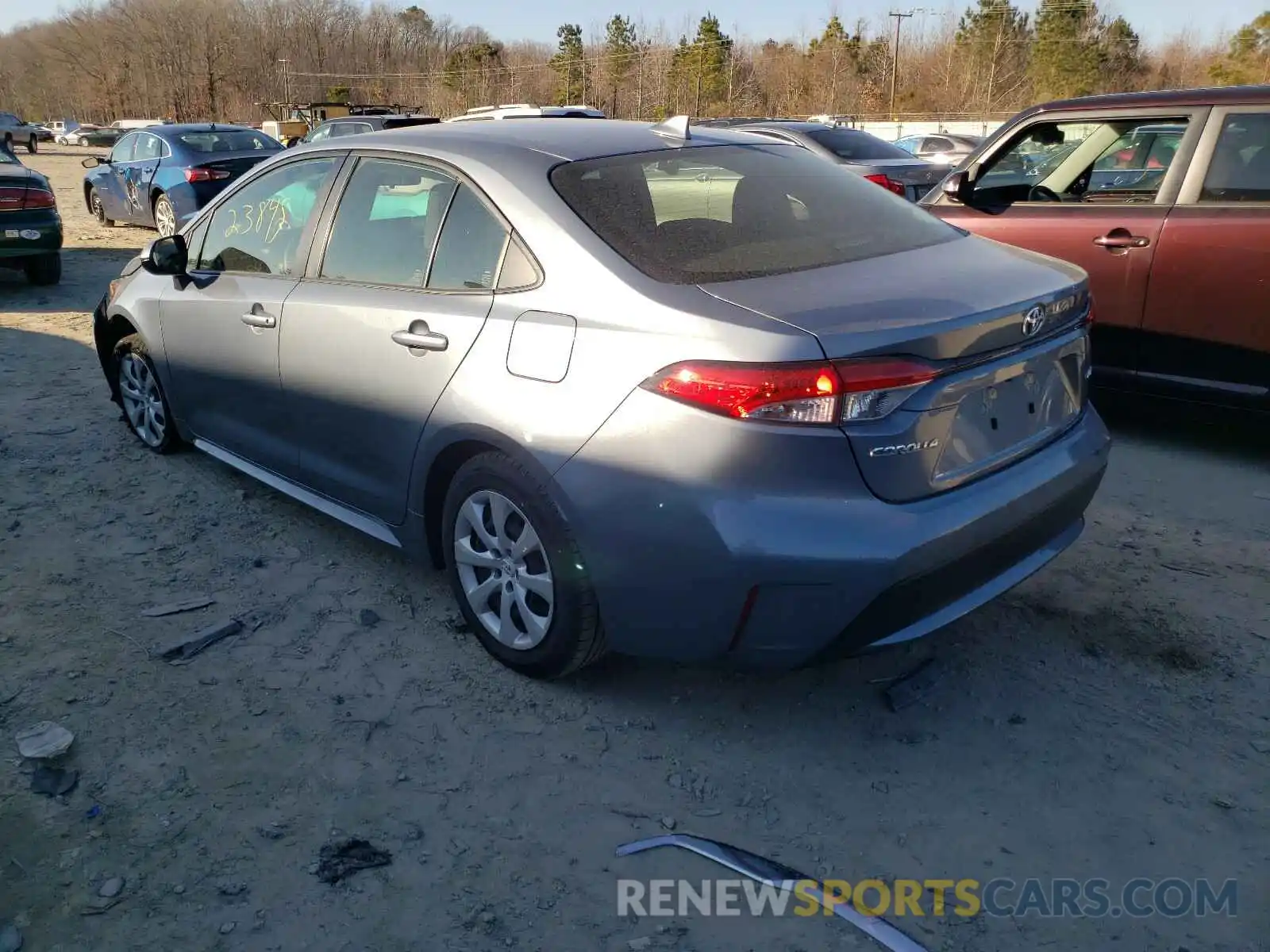 3 Photograph of a damaged car JTDEPRAE1LJ038500 TOYOTA COROLLA 2020