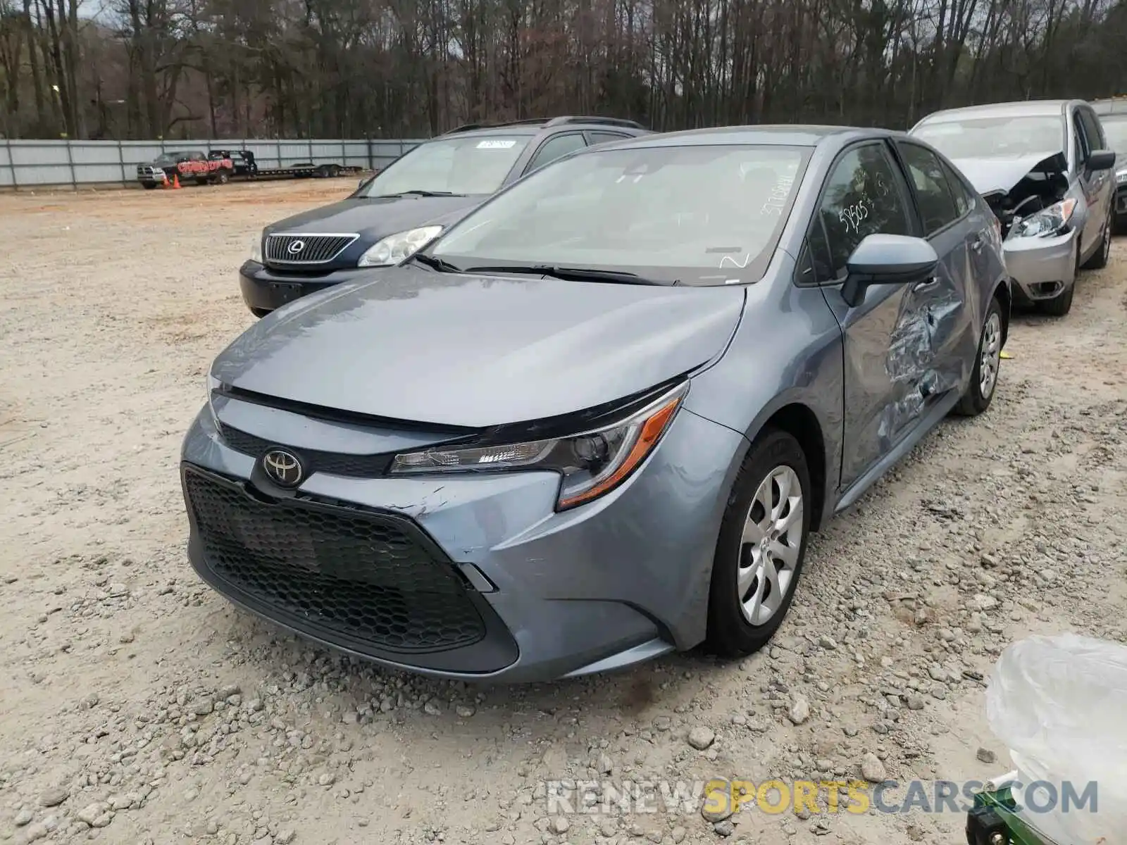 2 Photograph of a damaged car JTDEPRAE1LJ042188 TOYOTA COROLLA 2020