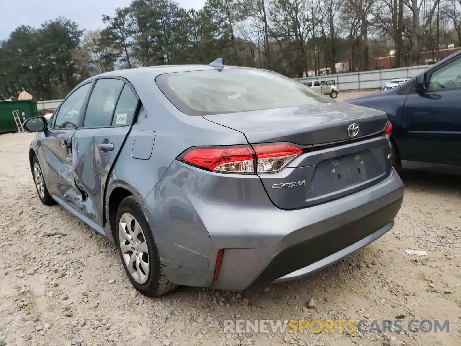 3 Photograph of a damaged car JTDEPRAE1LJ042188 TOYOTA COROLLA 2020