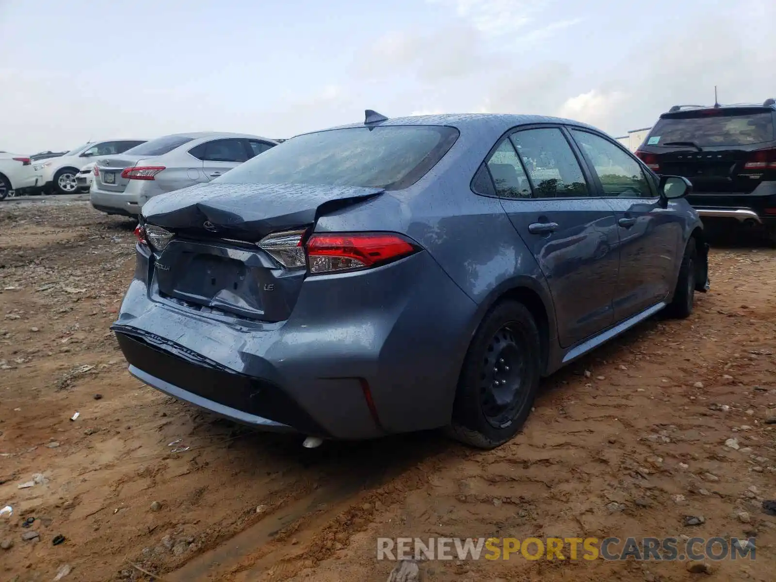 4 Photograph of a damaged car JTDEPRAE1LJ042997 TOYOTA COROLLA 2020