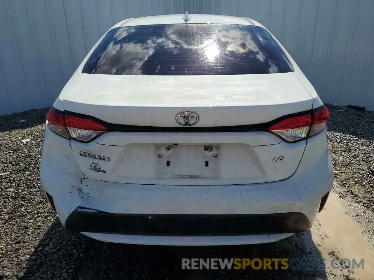 6 Photograph of a damaged car JTDEPRAE1LJ044569 TOYOTA COROLLA 2020