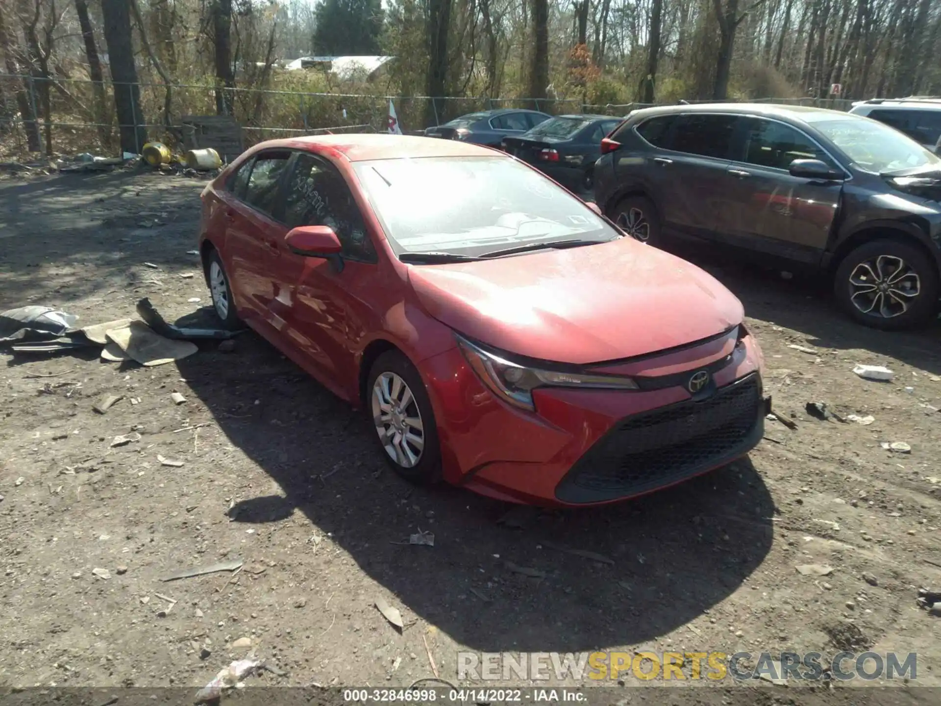 1 Photograph of a damaged car JTDEPRAE1LJ045057 TOYOTA COROLLA 2020