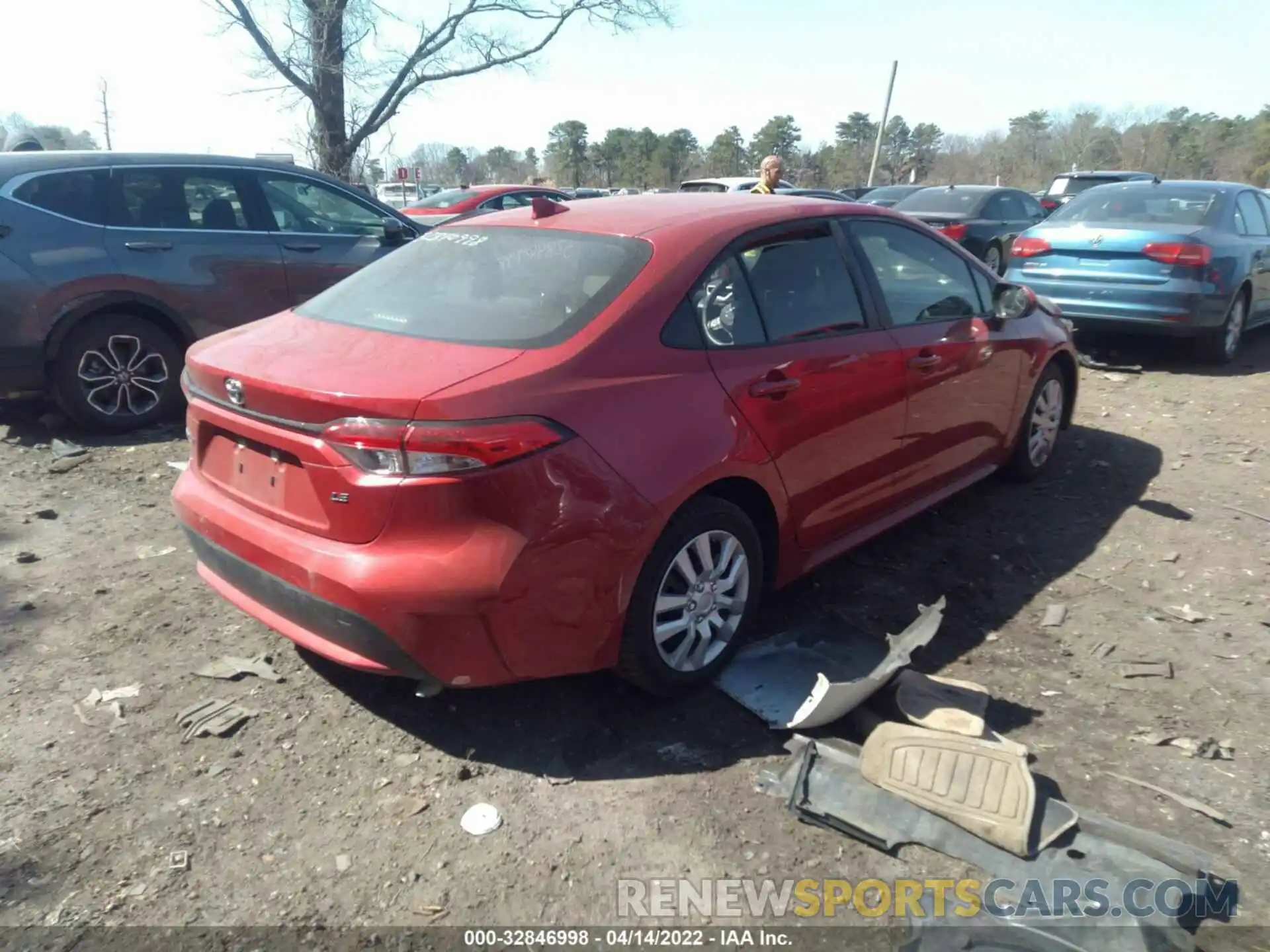 4 Photograph of a damaged car JTDEPRAE1LJ045057 TOYOTA COROLLA 2020